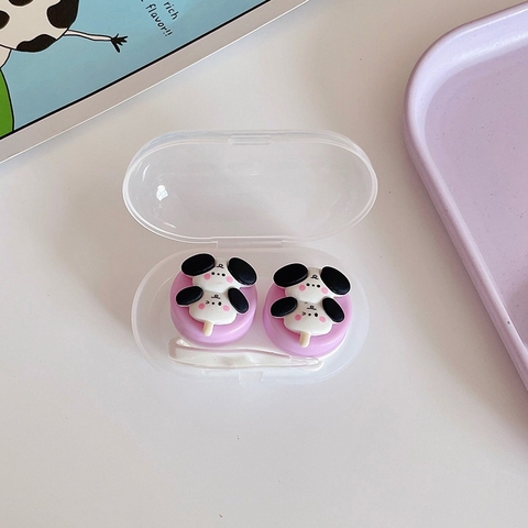 Khay đơn Hoạt Hình LUNA EYES kèm dụng cụ đeo lens