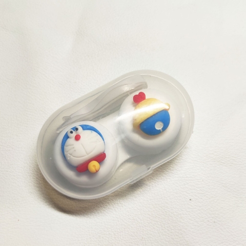 Khay đơn Hoạt Hình LUNA EYES kèm dụng cụ đeo lens