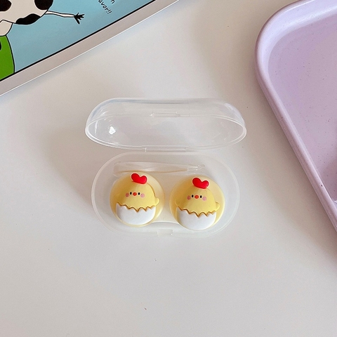 Khay đơn Hoạt Hình LUNA EYES kèm dụng cụ đeo lens