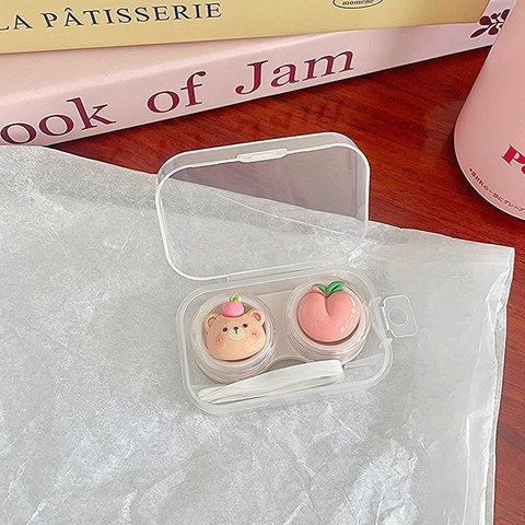 Khay đơn Hoạt Hình LUNA EYES kèm dụng cụ đeo lens