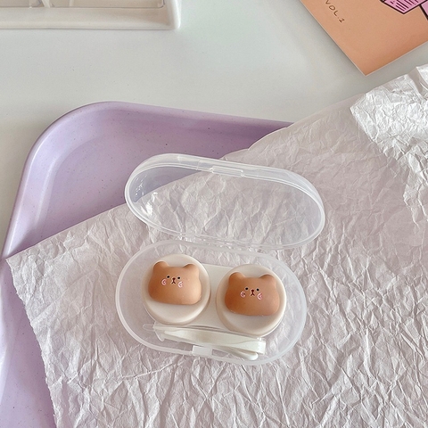 Khay đơn Hoạt Hình LUNA EYES kèm dụng cụ đeo lens