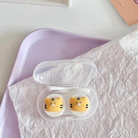 Khay đơn Hoạt Hình LUNA EYES kèm dụng cụ đeo lens