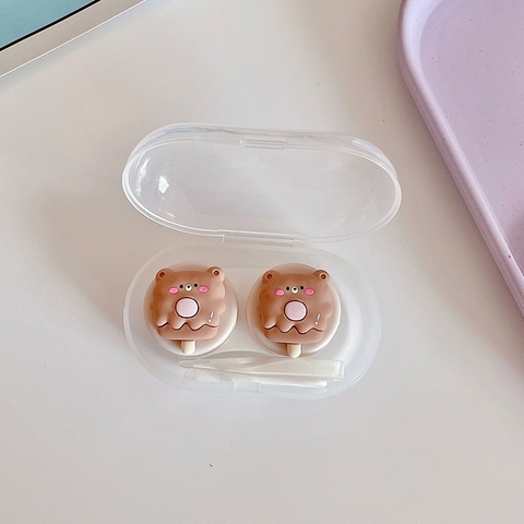 Khay đơn Hoạt Hình LUNA EYES kèm dụng cụ đeo lens