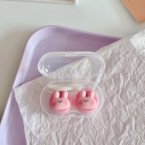 Khay đơn Hoạt Hình LUNA EYES kèm dụng cụ đeo lens