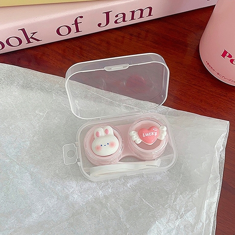 Khay đơn Hoạt Hình LUNA EYES kèm dụng cụ đeo lens