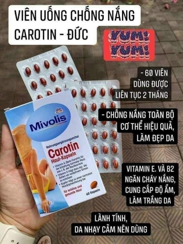 Viên uống chống nắng