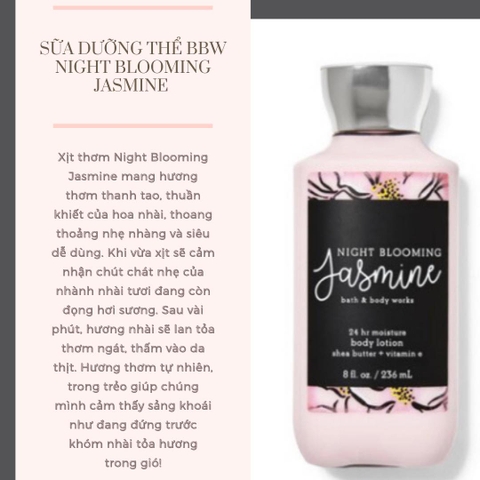Sữa dưỡng thể Lotion hương nước hoa Bath Body Works 236ml