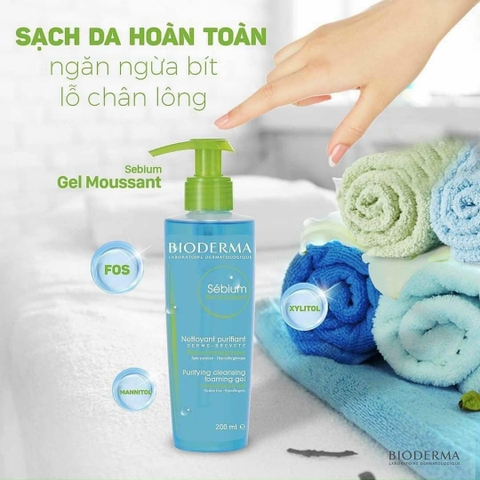 Sữa rửa mặt BIO cho da dầu bản Pháp 200ml