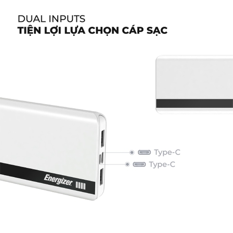 Sạc dự phòng Energizer 10,000mAh /3.7V - UE10054