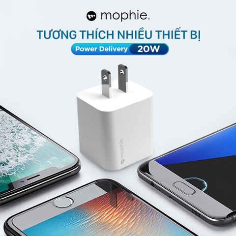 Combo sạc 20W Mophie USB-C