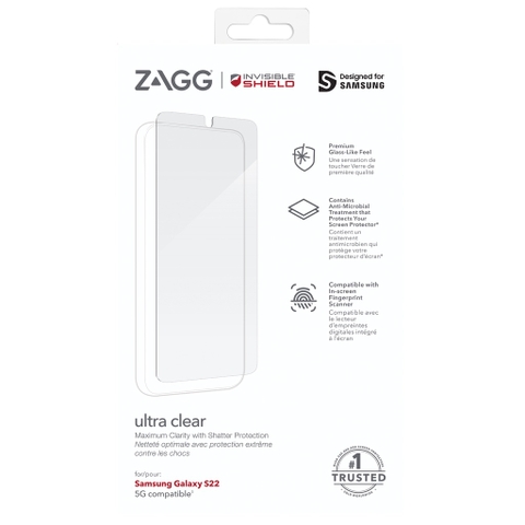 Miếng dán màn hình SamSung S22 series - InvisibeShield Ultra Clear
