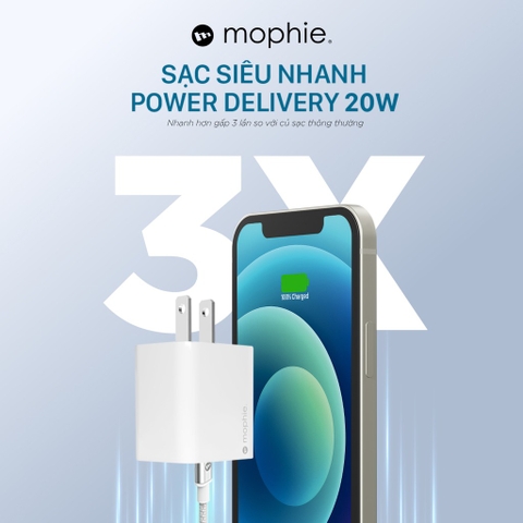 Combo sạc 20W Mophie USB-C