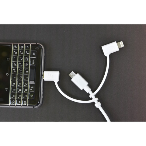 Cáp 3 trong 1 Micro-Lightning-Type C 1.2m C11UBX3CFWH4 - Trắng
