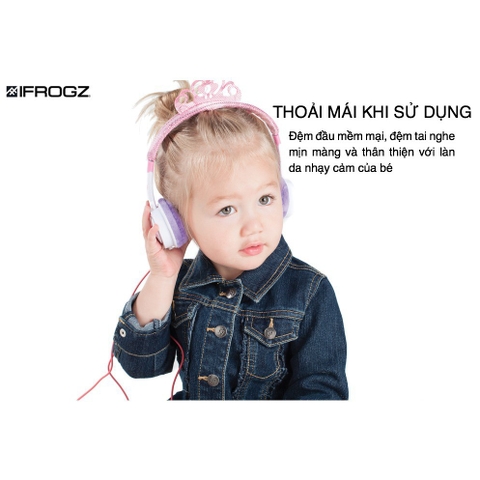 Tai nghe iFrogz Headphone-Little Rockerz Costume-With Buddy Jack and Coiled Cable