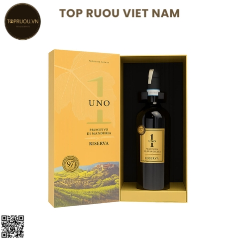 Hộp Qùa Tết Uno Primitivo Di ManduriaRiserva 2021 - Ý - Primitivo - 14.5% - 750ml
