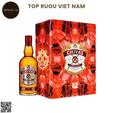 Hộp Qùa Chivas 12 YO F26 - 700ml - 40% - Scotland