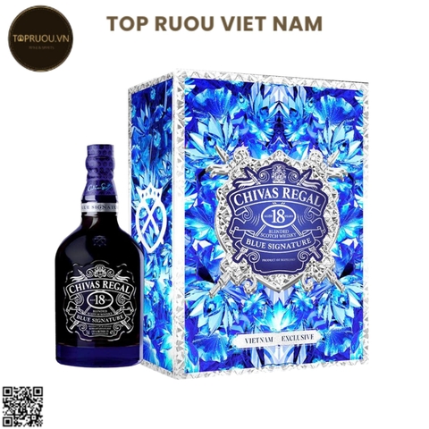 Hộp Qùa Chivas 18 Blue Signature F26 - 700ml - 40% - Scotland