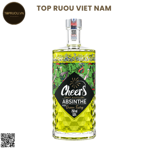 Absinthe Cheers Green Fairy 750ml - 53% - Việt Nam