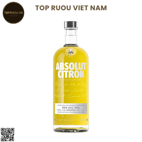 Vodka Absolut Citron (Chanh) - 700ml - 40% - Thụy Điển