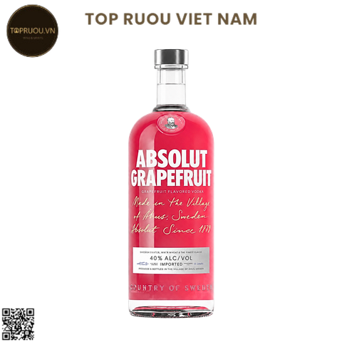 Vodka Absolut Grapefruit (Bưởi) - 1000ml - 40% - Thụy Điển