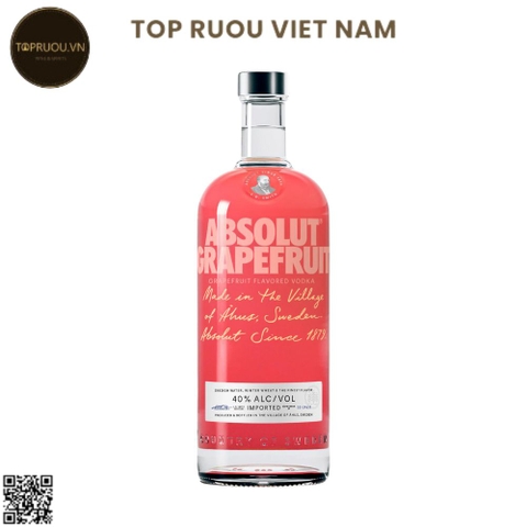 Vodka Absolut Grapefruit (Bưởi) - 1000ml - 40% - Thụy Điển