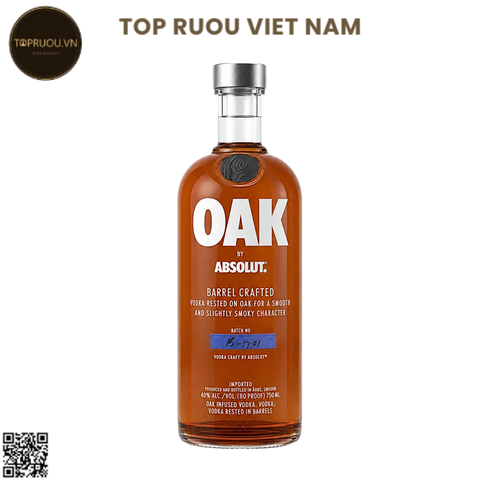 Vodka Absolut OAK - 700ml - 40% - Thụy Điển