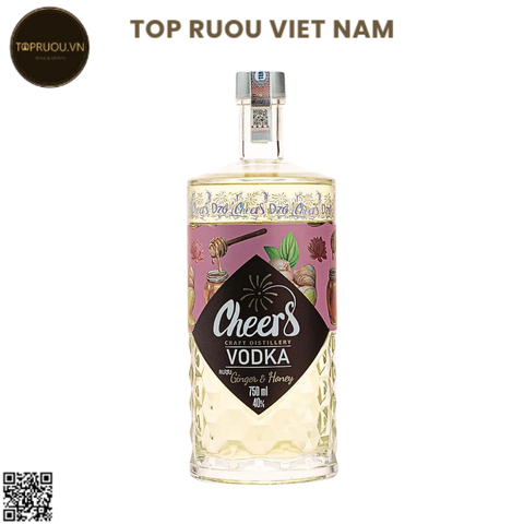 Vodka Cheers Ginger & Honey - 750ml - 40% - Việt Nam