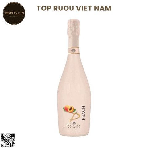 Vang Nổ Sparkling Wine Moscato Cavatina Peach - 750ml - 7% - Italia