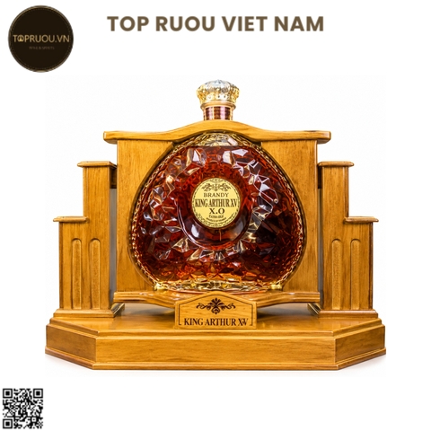 Kệ Rượu Gỗ Brandy XO King Arthur XV - 3000ml - 40% - Pháp