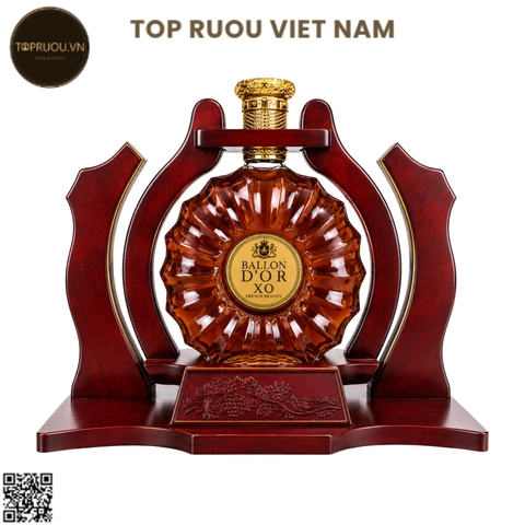 Kệ Gỗ Brandy XO Ballon D'or Extra - 3000ml - 40% - Pháp