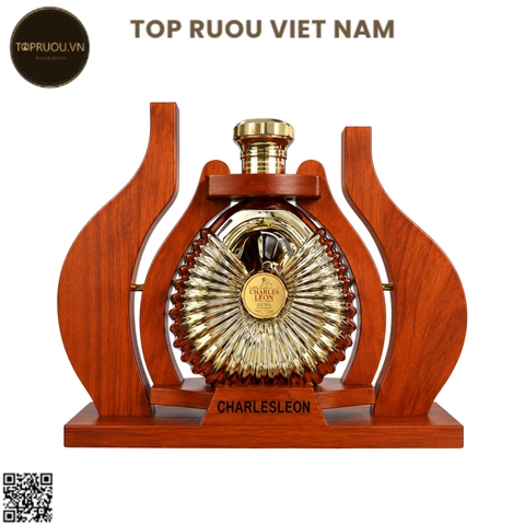 Kệ Gỗ Brandy XO Charles Extra Gold - 700ml - 40% - Pháp
