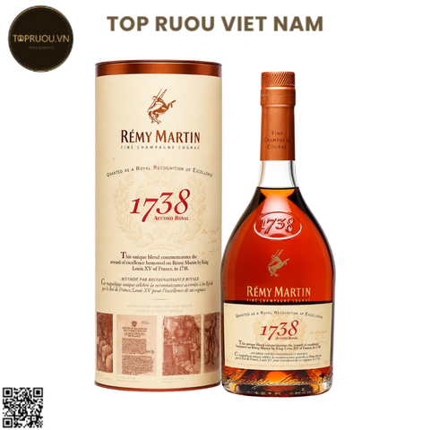 Cognac Remy Martin 1738 Accord Royal - 700ml - 40% - Pháp