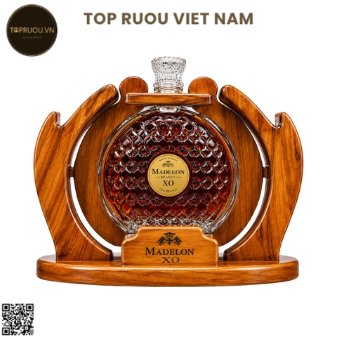 Kệ Rượu Gỗ Brandy XO Madelon - 2000ml - 40% - Pháp