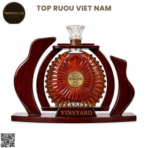 Kệ Rượu Gỗ Brandy XO Marquis - 3000ml - 40% - Pháp