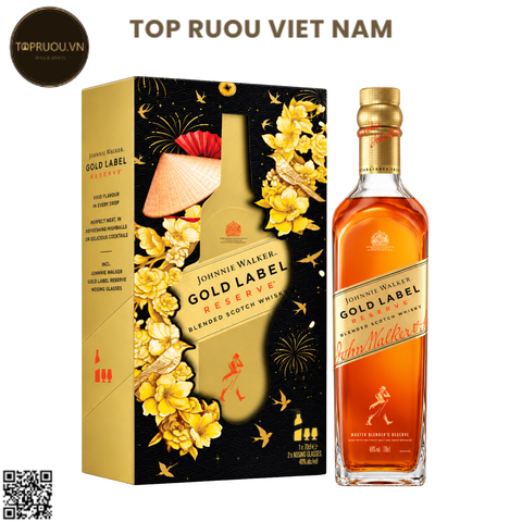 Hộp Quà Whisky Johnnie Walker Gold Label F27 - 700ml - 40% - Scotland