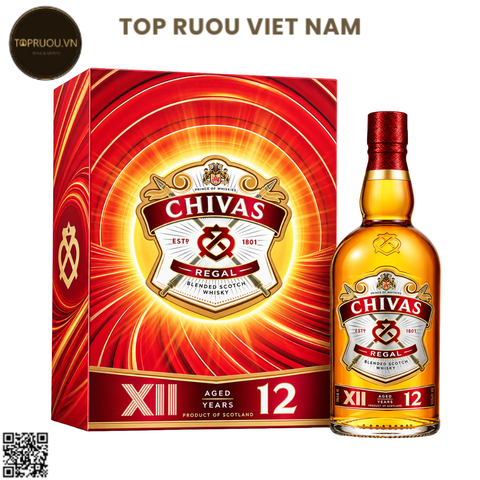 Hộp Quà Whisky Chivas Regal 12 F27 - 700ml - 40% - Scotland