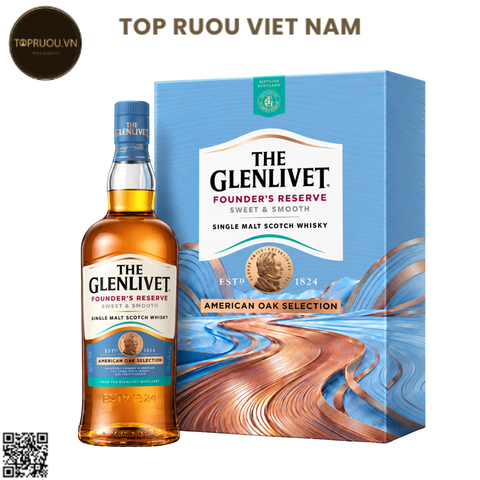 Hộp Quà Whisky The Glenlivet Founder's Reserve F27 - 700ml - 40% - Scotland