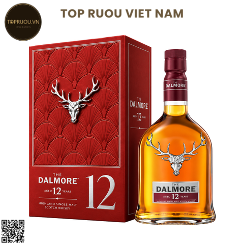 Hộp Quà Whisky The Dalmore 12 Single Malt F27 - 700ml - 40% - Scotland