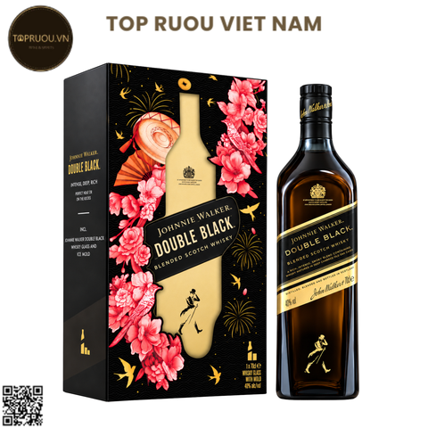 Hộp Quà Whisky Johnnie Walker Double Black F27 - 700ml - 40% - Scotland