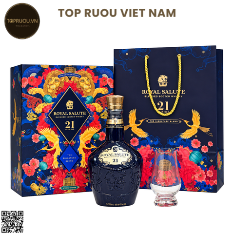 Hộp Quà Whisky Royal Salute 21 F27 (Kèm Túi Hãng) - 700ml - 40% - Scotland