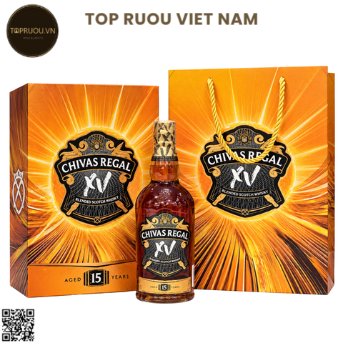 Hộp Quà Whisky Chivas Regal 15 F27 (Kèm Túi Hãng) - 700ml - 40% - Scotland