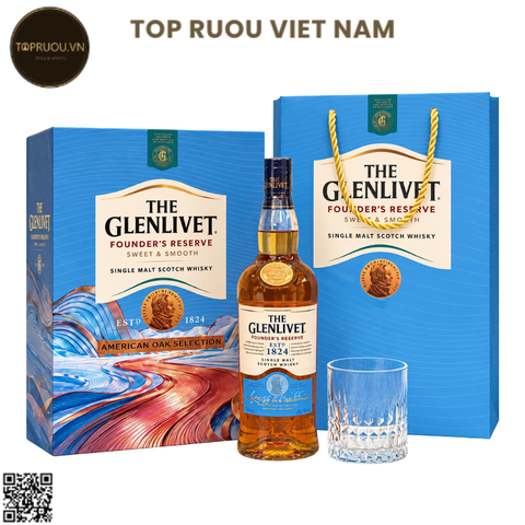 Hộp Quà Whisky The Glenlivet Founder's Reserve F27 (Kèm Túi Hãng) - 700ml - 40% - Scotland