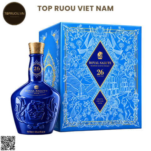 Hôp Quà Whisky Royal Saulte 26 Colheita Port Cask Finish F27 - 700ml - 40% - Scotland