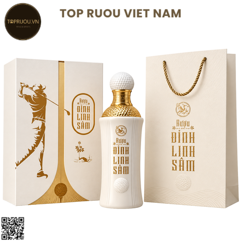 Rượu Sâm Ngọc Linh Đỉnh Linh Sâm Golf - 500ml - 28,6% - Việt Nam