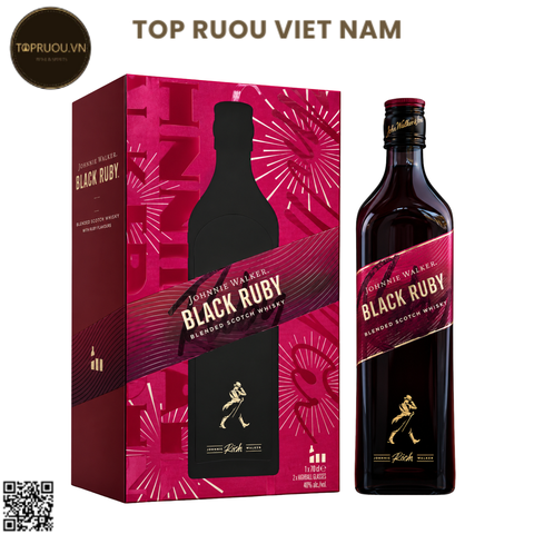 Hộp Quà Whisky Johnnie Walker Black Ruby F27 - 700ml - 40% - Scotland