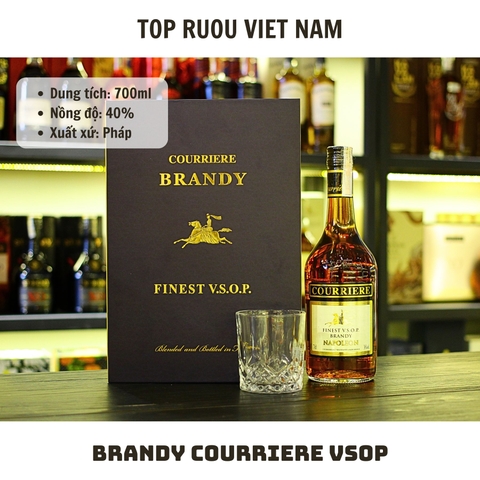 Brandy Courriere VSOP 700ml - 40% - Pháp
