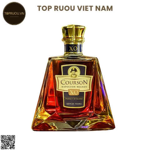 Brandy XO Napoleon Courson - 700ml - 40% - Pháp (Không Hộp - Không Ly)
