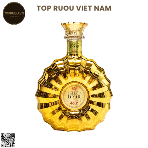Brandy XO Ballon Extra Gold - 700ml - 40% - Pháp (Không Hộp - Không Ly)