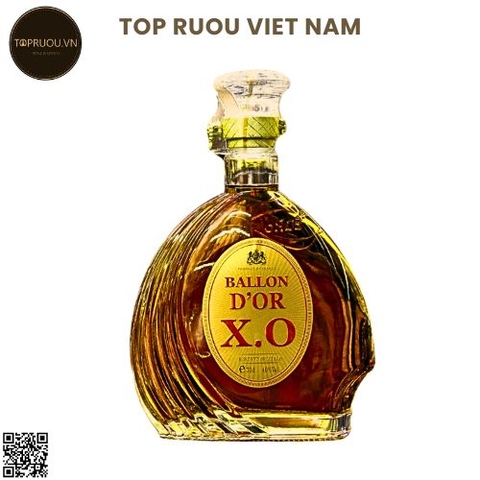 Brandy XO Ballon D'or Reserva - 700ml - 40% - Pháp (Không Hộp - Không Ly)