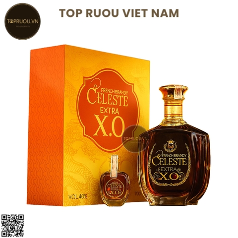 Brandy XO Celeste Extra (Kèm Túi Giấy Hãng) - 700ml - 40% - Pháp